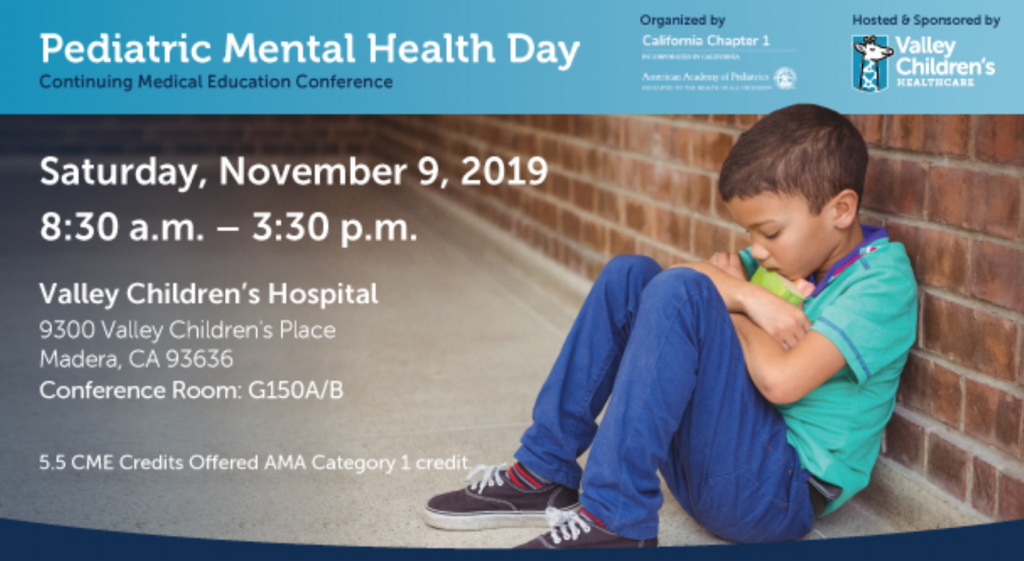 Pediatric Mental Health Day American Academy of Pediatrics California