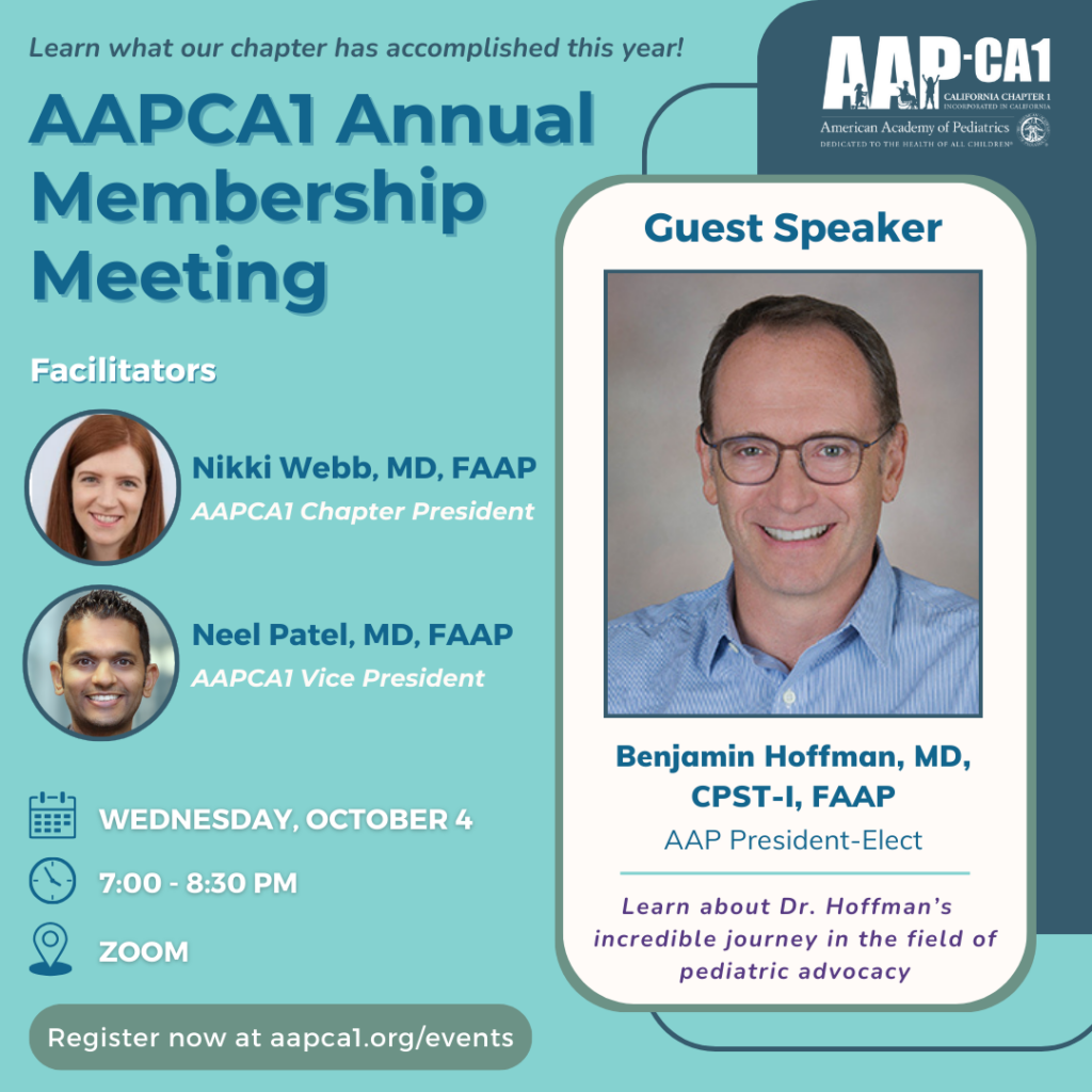 Aapca1 Annual Membership Meeting American Academy Of Pediatrics California Chapter 1 7423